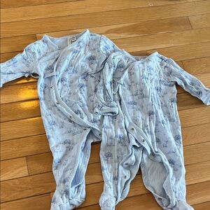 Janie and Jack Toile Kimono Onesie